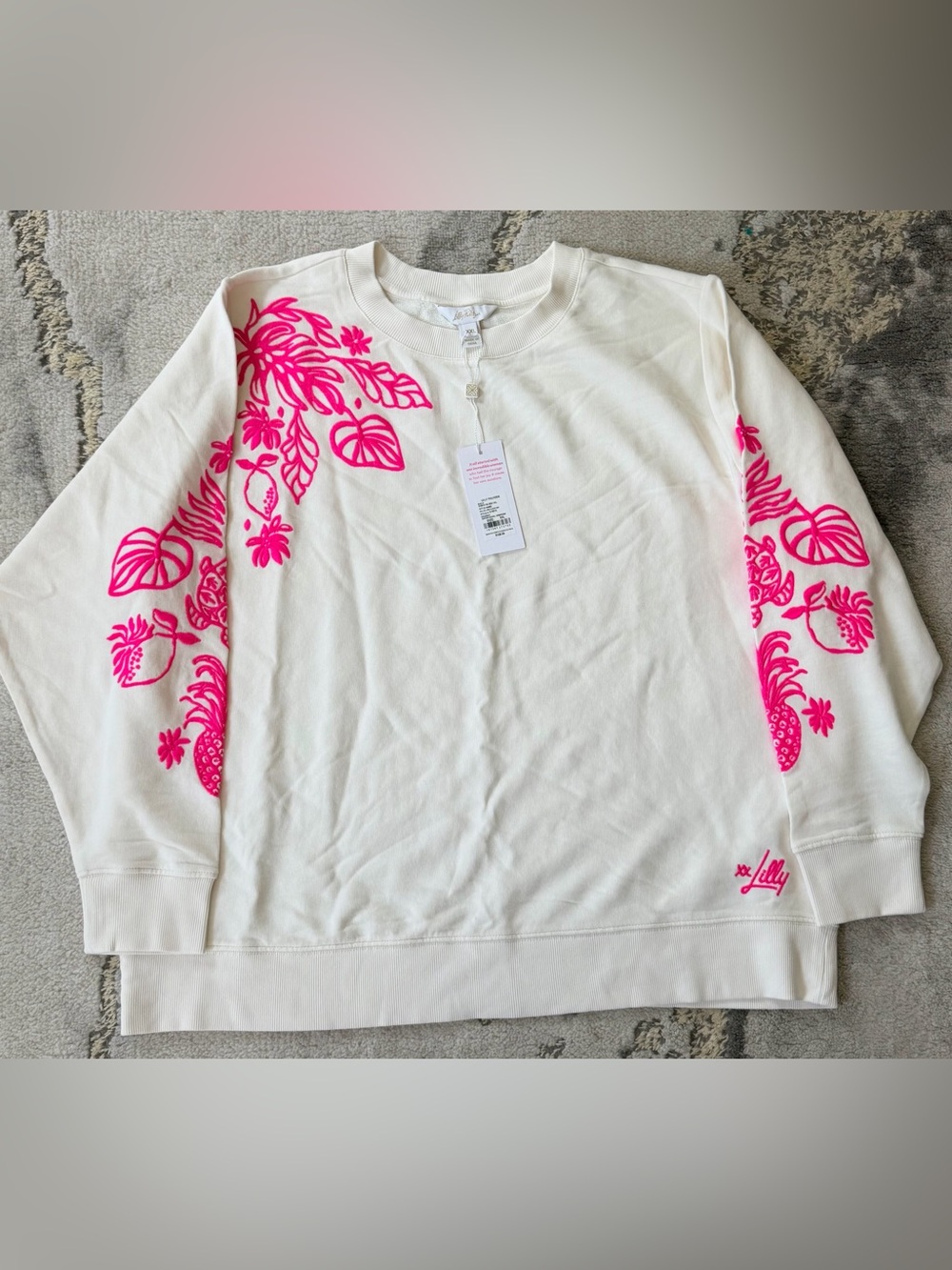 NWT Lilly Pulitzer Ballad Sweatshirt Sz XXL